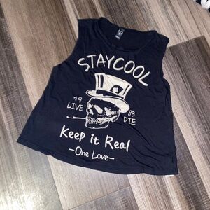 Windsor Black Graphic Tank Top